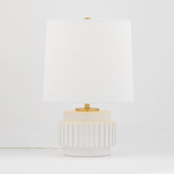 Kalani One Light Table Lamp, Matte White