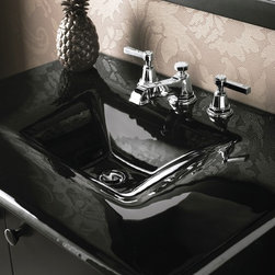 Sleek Black Sink - Bathroom Sinks