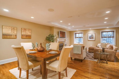 Example of a trendy dining room design in Philadelphia