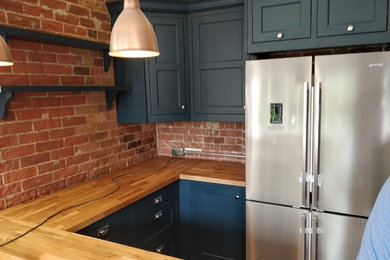Inframe blue country kitchen