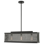 Livex Lighting - Livex Lighting 46213-04 Industro - Three Light Chandelier - No. of Rods: 3  Canopy IncludedIndustro Three Light Black/Brushed NickelUL: Suitable for damp locations Energy Star Qualified: n/a ADA Certified: n/a  *Number of Lights: Lamp: 3-*Wattage:60w Medium Base bulb(s) *Bulb Included:No *Bulb Type:Medium Base *Finish Type:Black/Brushed Nickel