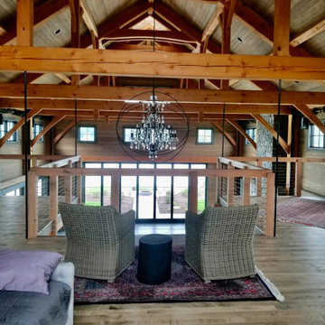 “The Wedding Barn” on a private lake.