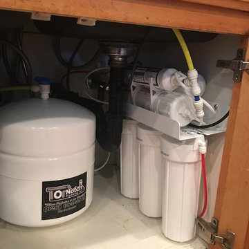 Reverse osmosis and alkaline drinking water filtration systems