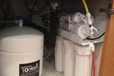 Reverse osmosis and alkaline drinking water filtration systems