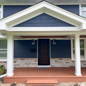 Deep Ocean James Hardie Siding & Exterior Remodel in Northbrook, IL
