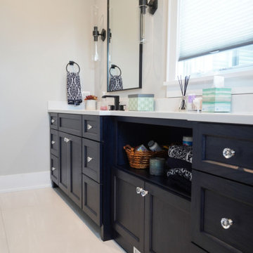Park Ridge, White Painted w/ White Oak Island, Bar, Bathrooms & Navy Mudroom