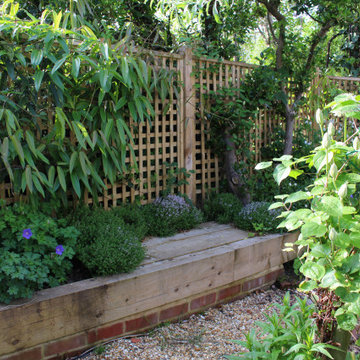 Secluded courtyard garden