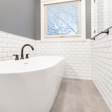 Farmhouse Primary Bath Remodel Olathe, KS