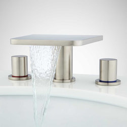 KNOX WIDESPREAD WATERFALL FAUCET WITH POP-UP DRAIN - Bathroom Sink Faucets