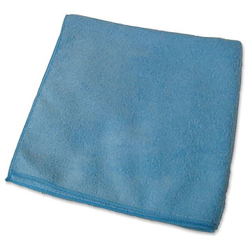 General Purpose Microfiber Cloth, 16"X16", 1 Dozen, Blue
