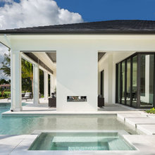 pool and backyard