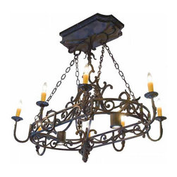 Villa Iron Chandelier - Chandeliers