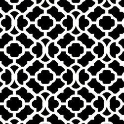 Moroccan Bathroom - detail of wall - stencil - Wall Stencils