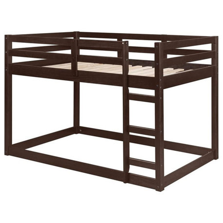 Bowery Hill Contemporary Wood Gaston Loft Bed in Espresso