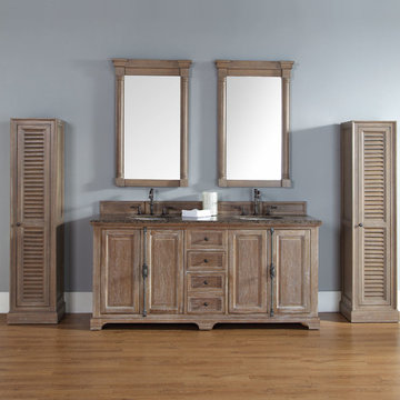 72 Inch Providence Driftwood Grey Double Sink Vanity