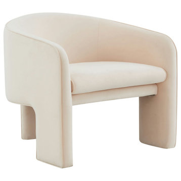 TOV Furniture Marla Peche Velvet Accent Chair