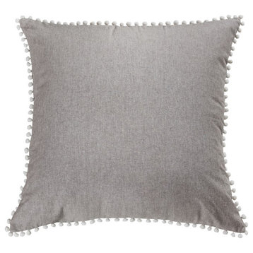 Elk Lighting Dawson 24X24 Pillow Cover Only, Light Grey and White
