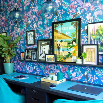 Tropical Mid-Century Tiki Office