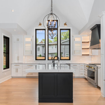 MODERN Kitchen - tall windows