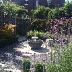 Hemi Fire Pit in a client's garden, UK - Fire Pits