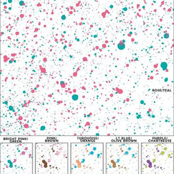 Removable and Reusable Splatter Pattern - Wallpaper