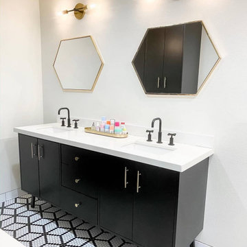 Beautiful Penny Tile Bathroom