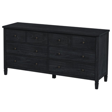 Flagstaff 8-Drawer Dresser, Black Cane