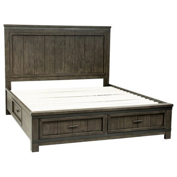 Liberty Furniture Thornwood Hills King Two Sided Storage Bed
