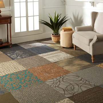 Do It Yourself Peel and Stick Assorted Carpet Tile