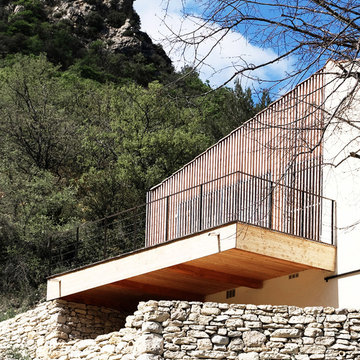 Maison bi-face bois/béton