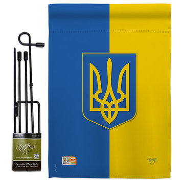 Ukraine Flags of the World Nationality Garden Flag Set