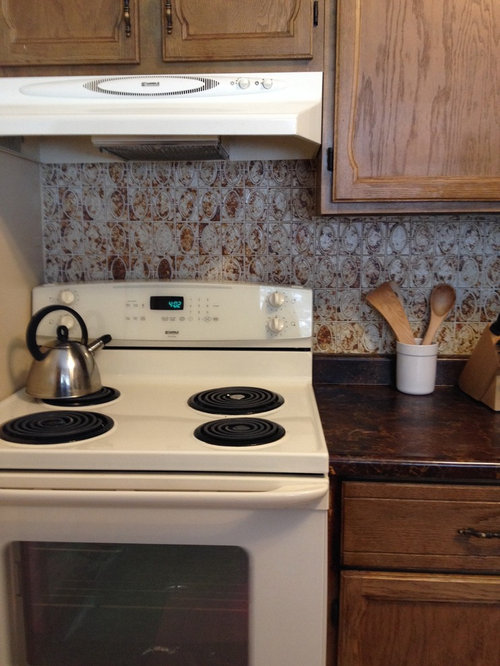 70s Kitchen Refresh Using Existing Retro Tiles