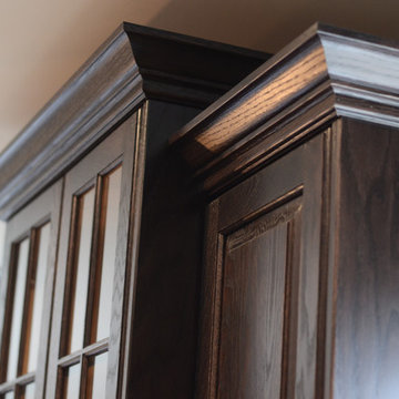 Red oak with espresso stain