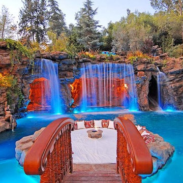 Naturalistic Pools with Grotto