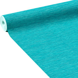 Intiss&eacute; CURACAO coloris bleu vert - Wallpaper