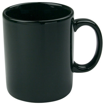 Classic Mugs, Black, Set of 4
