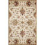 KAS - KAS Syriana 6012 Champagne Agra Area Rug, 3'3"x5'3" - Unleash the beauty within as you walk through our Syriana Collection. Hand-tufted in India of 100% New Zealand wool, come discover these exquisitely designed and ultra-soft traditional rugs. These pieces combine old-world elegance with trend-setting colors to deliver tapestries for your floors.