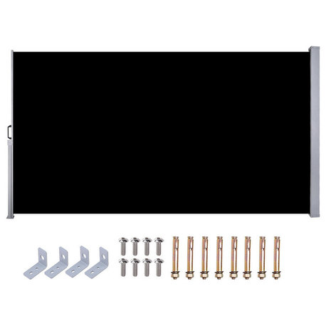 120x63 In Retractable Side Awning Outdoor  Screen Privacy Divider