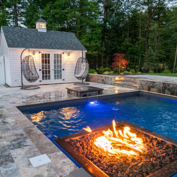 Pembroke 20'x44' PermaCrete Vinyl Liner In Ground Swimming Pool