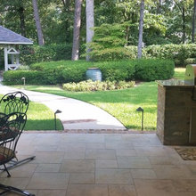 Landscape and deck and patio