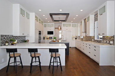 Minimalist kitchen photo in Calgary
