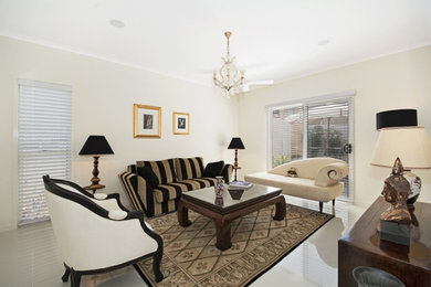 This is an example of a living room in Sunshine Coast.