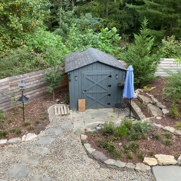 Conservation and rain gardens landscape