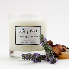 Daisy Blue Candles