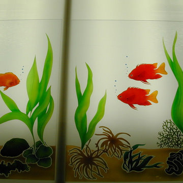 Underwater scene -Glass Art & Accents