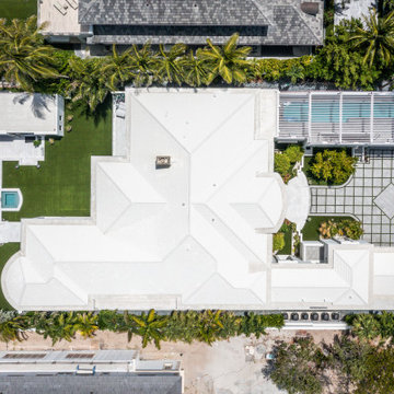 Residential: Shaded Rooftop Pool In South Florida With A Pergola Pool Cover