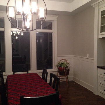 Traditional White Trim and Wainscoting