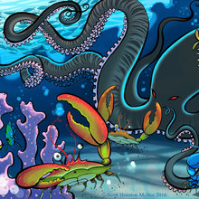 Sea life place matts for kids