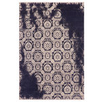 Bareens Designer Rugs - Bohemian Ziegler Abstract Azalee Blue Beige Wool&Silk Rug - 9'1'' x 12'3'' - Enhance the ambiance of your home with this magnificent Persian-influenced Turkish hand-knotted rug made by skilled artisans capable of creating the most exceptional vegetable dyes and hand-spun wool. This exquisite handmade rug is a one-of-a-kind  Kafkaz, otherwise identified as Chobi, Chobi Peshawar, Oushak, or Ziegler rug. These handmade rugs are crafted in Pakistan utilizing superior-quality wool imported from Australia, New Zealand, and Korea in two types of weaves: the Persian weave and the Mori weave. This rug is meticulously crafted by hand using the finest natural vegetable dyes extracted from local plants. The artisans use a blend of hand-spun local and fine merino wool, resulting in a rug with a compelling texture, higher lanolin content, and longer staple. The artisans occasionally incorporate natural or artificial silk into the pile to enhance specific motifs. The finished product is an awe-inspiring execution of flawless design and an understated palette that exudes elegance.