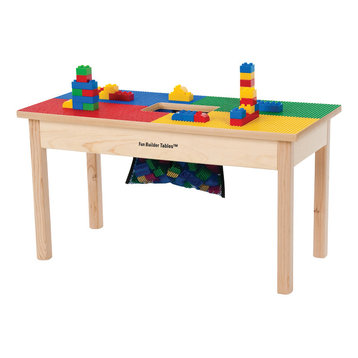 Duplo Compatible Play Table With Storage Bag, 32"x16", Without Play Table Cover